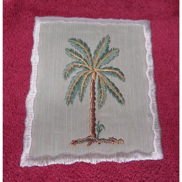 Nwt AVANTI Red Plantation Hand Towels w/ Tassels Set of 2 100% Cotton - Picture 2 of 5